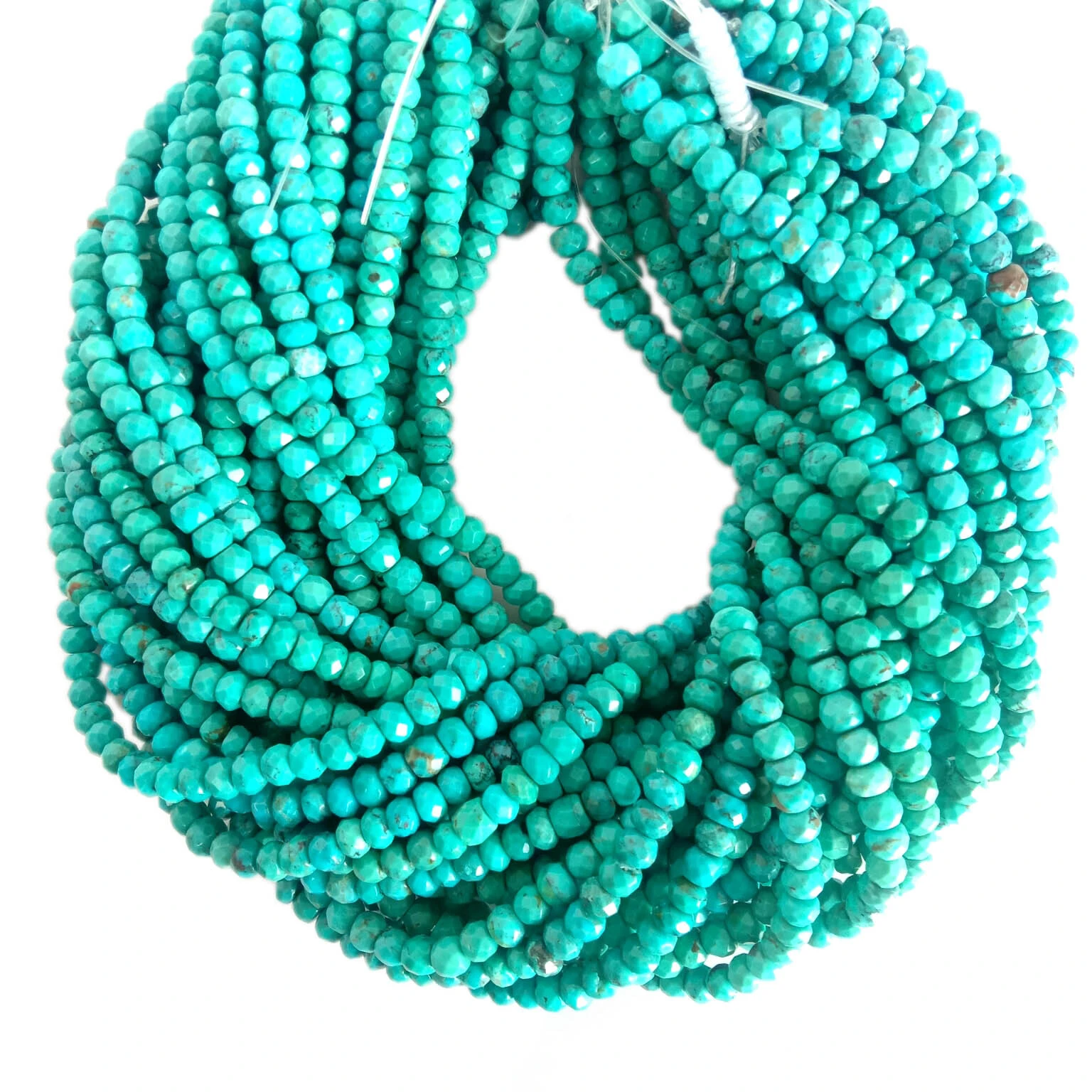 Genuine Turquoise Necklace 6mm Turquoise Beads Necklace Blue Turquoise 1