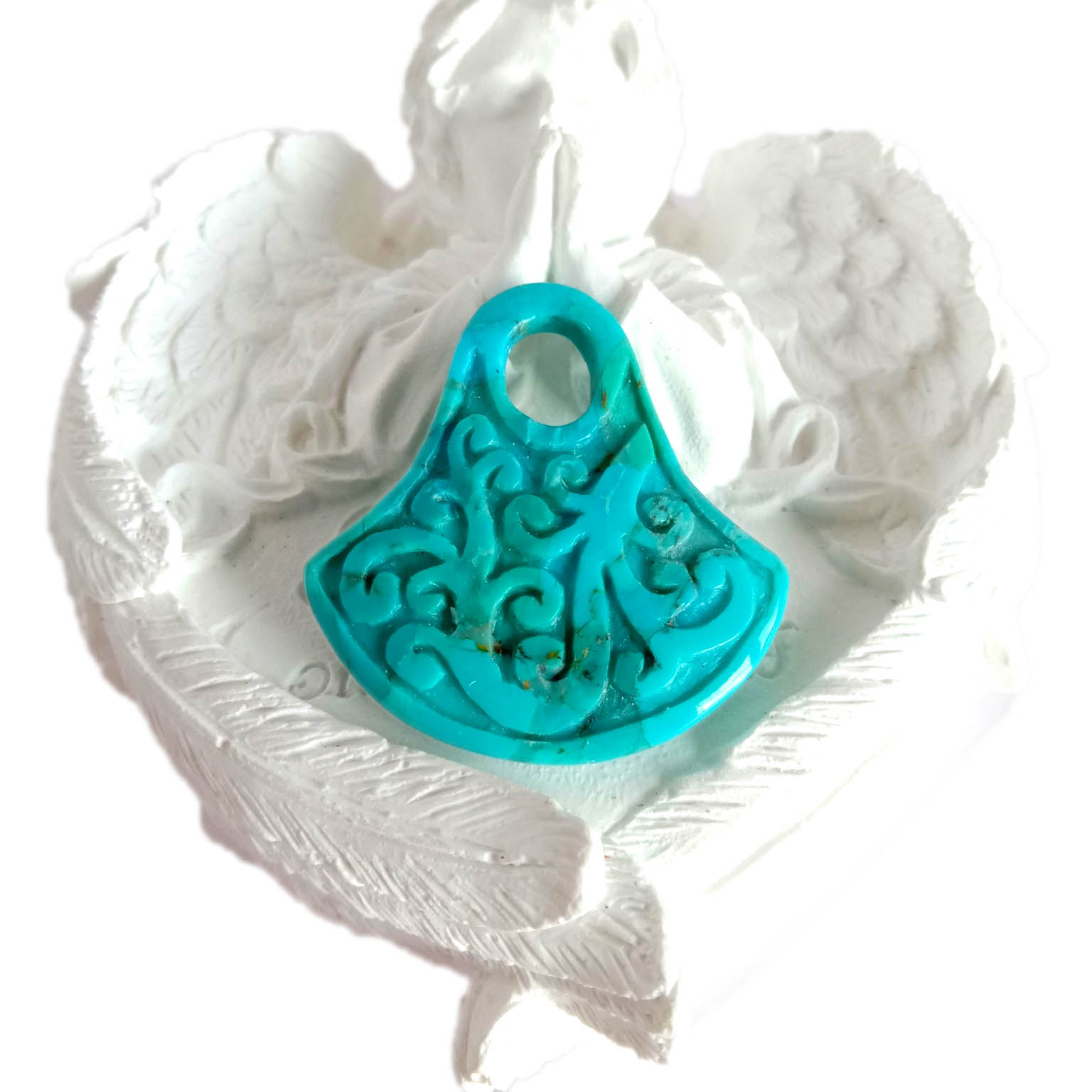 Impresionante turquesa tallada pedra preciosa solta pedra preciosa natural fabricación de calidade superior para xoias 15