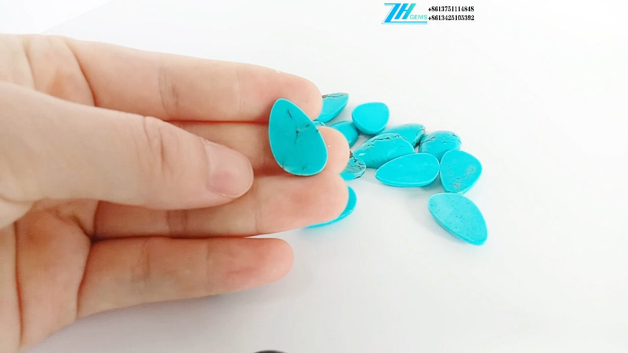 Bei ya jumla ya ubora wa juu Blue turquoise cabochon 9