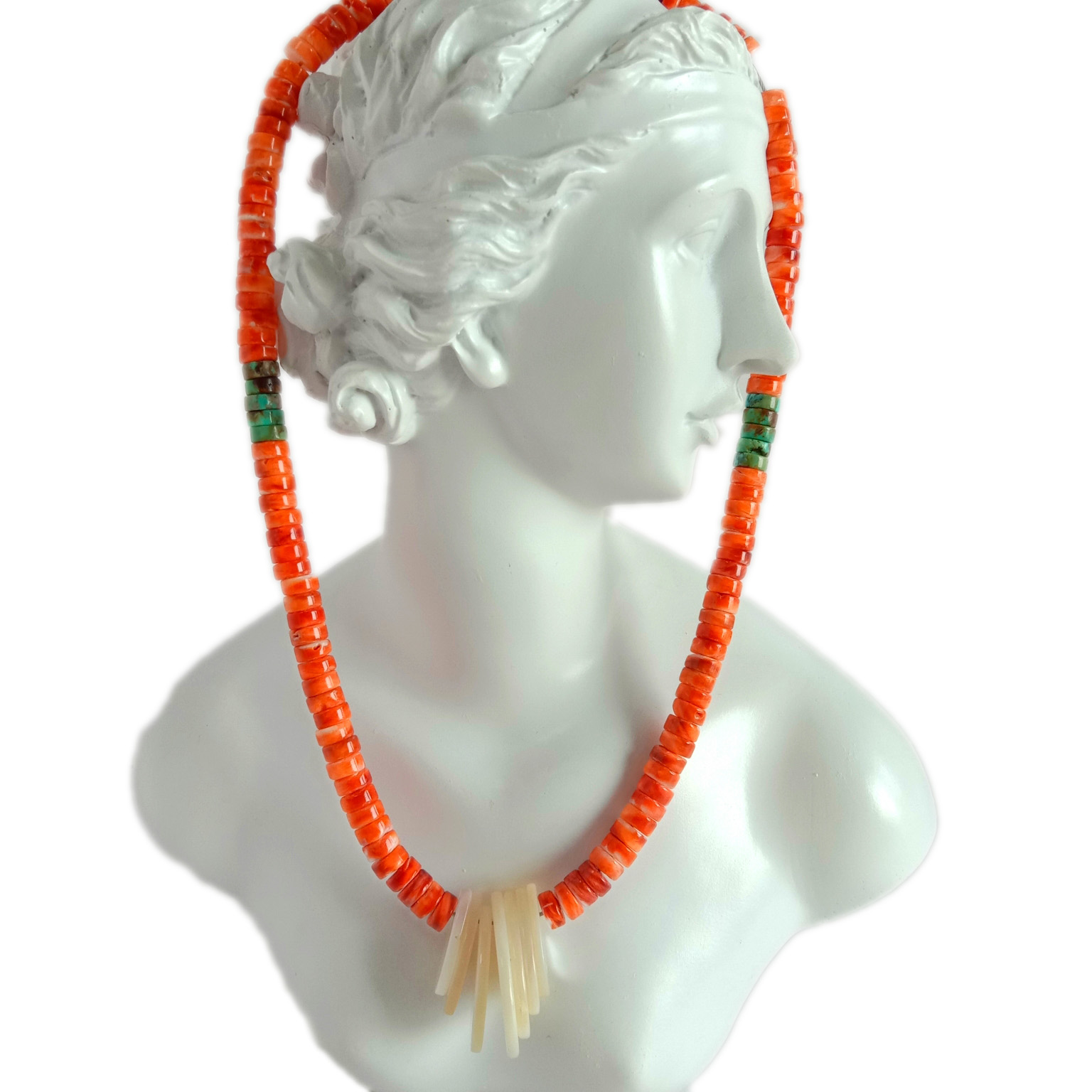 د قیمتي ډبرو هار طبیعي ډبره موجاوی سپینی اویسټر MOP زیورات د کلیزې ډالۍ بوهو 14