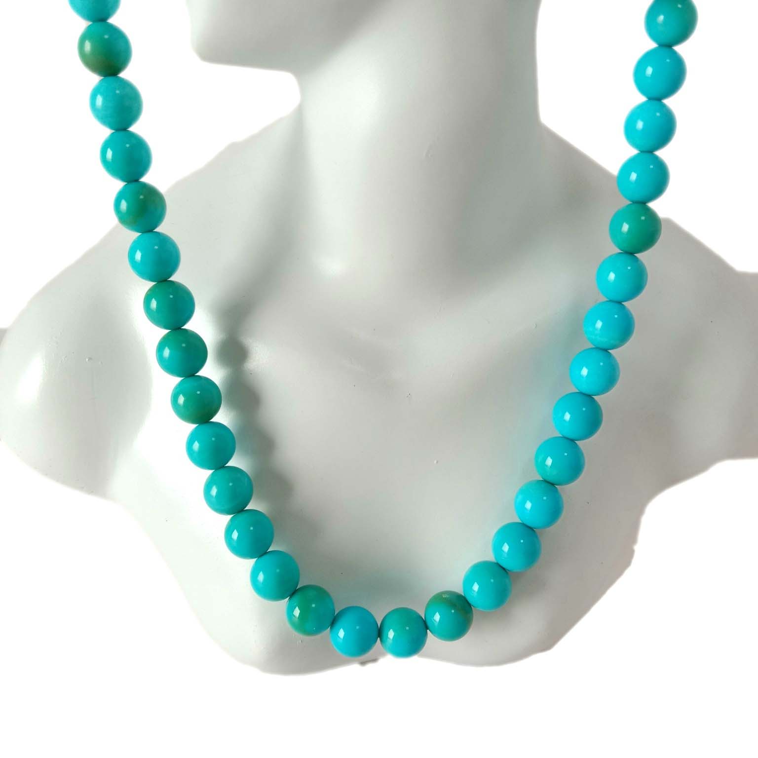 Coirníní babhta turquoise nádúrtha gorm jewelry 16 orlach 18