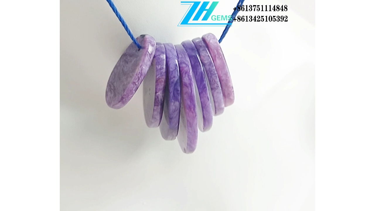 Asoa ma'a'a'a lanu viole Charoite E seasea lava teuteu ma'a taua 8