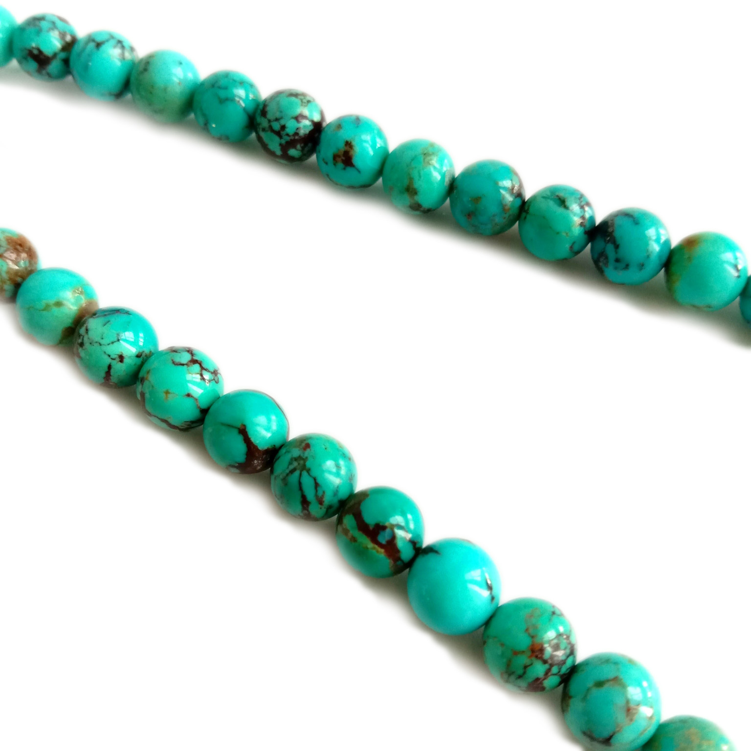 પુરૂષો સ્ત્રીઓ માટે શારીરિક હૃદયની તંદુરસ્તી અને પથ્થરની બળતરા વિરોધી અસર માટે અસલી લીલો વાદળી પીરોજ મણકો 18