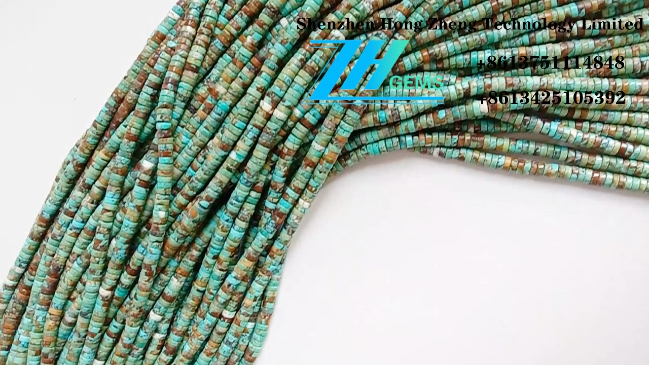 Natural Turquoise Heishi Beads 5mm Gemstones Turquoise beads 12
