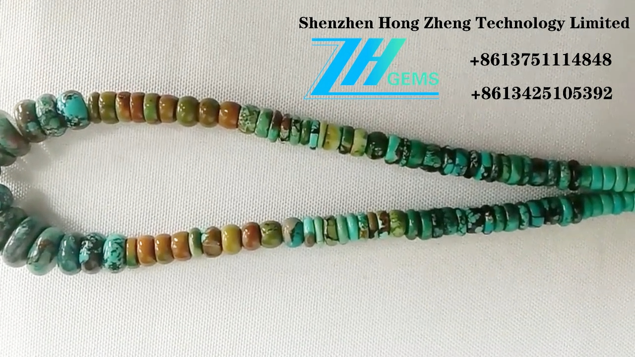 Perle Rotonde Turchese Verde Naturale Pietra Preziosa Guarigione Loose 12