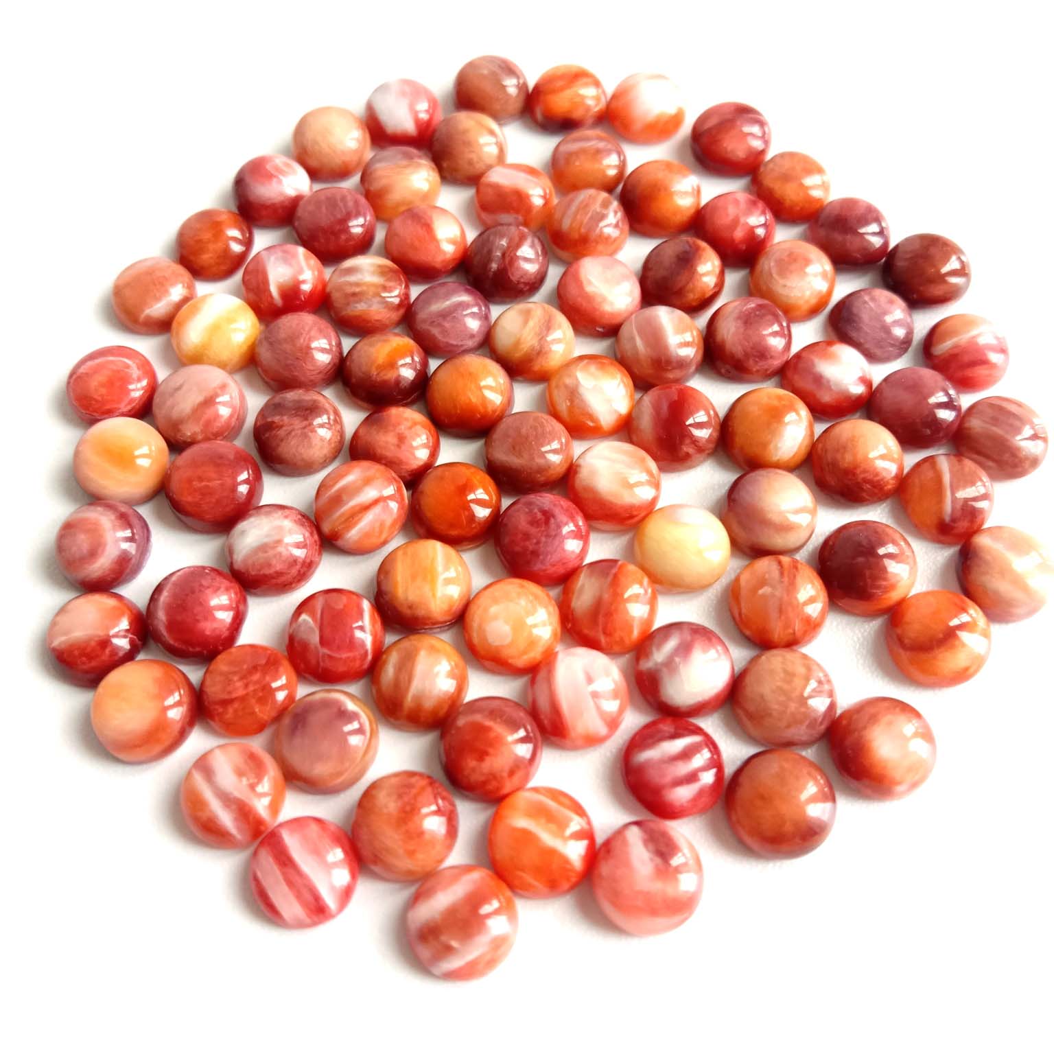 Dorna ostro Kabuĉo 5-7mm Natura dorna ostro ovalo Facetita Loza gemo 14