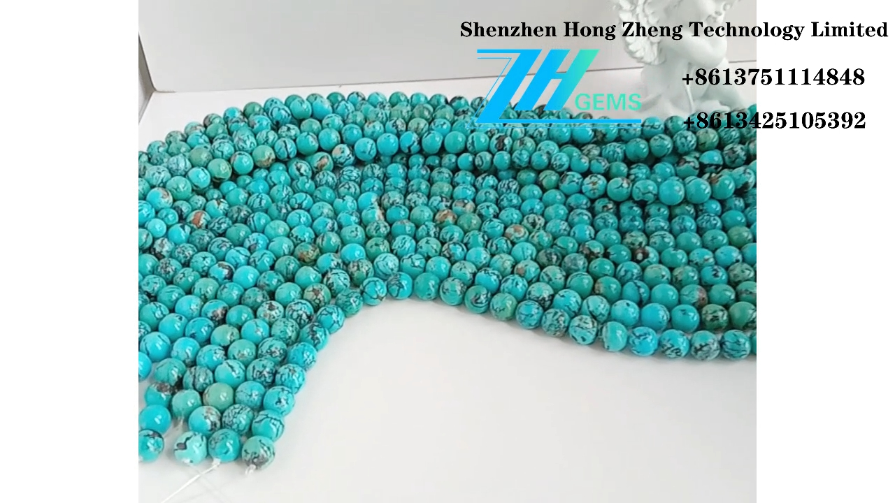 പ്രകൃതിദത്ത ടർക്കോയ്സ് മുത്തുകൾ രത്നക്കല്ല് ടർക്കോയ്സ് ആഭരണങ്ങൾ നിർമ്മിക്കുന്നു 12