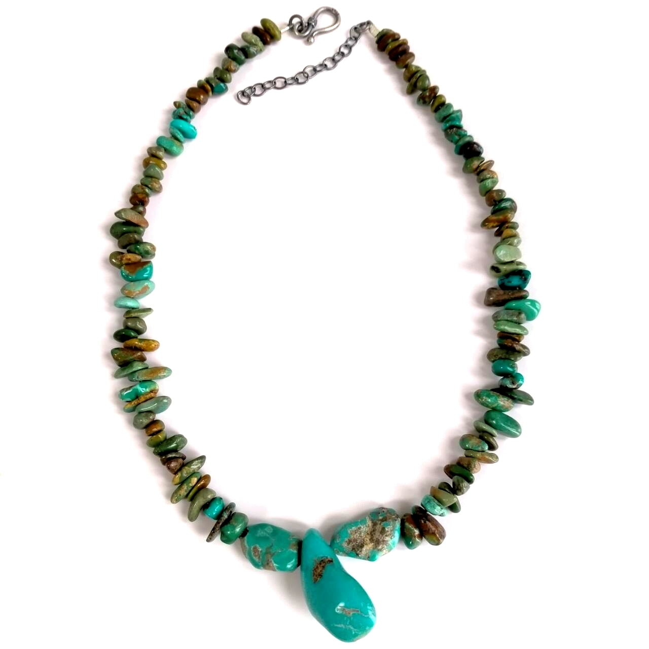 Natural Turquoise 925 Sterling Silver Gemstone handmade Turquoise jewelry 1