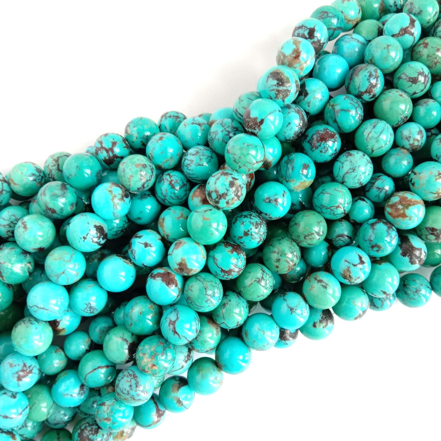 Natural türkis Perlen Edelsteen türkis maachen Bijoue Ronn Perlen 18
