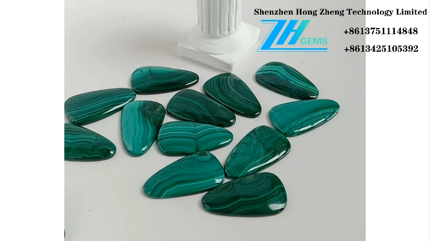 Natural jewelry malachite oval Gemstone Cabochon malachite 8