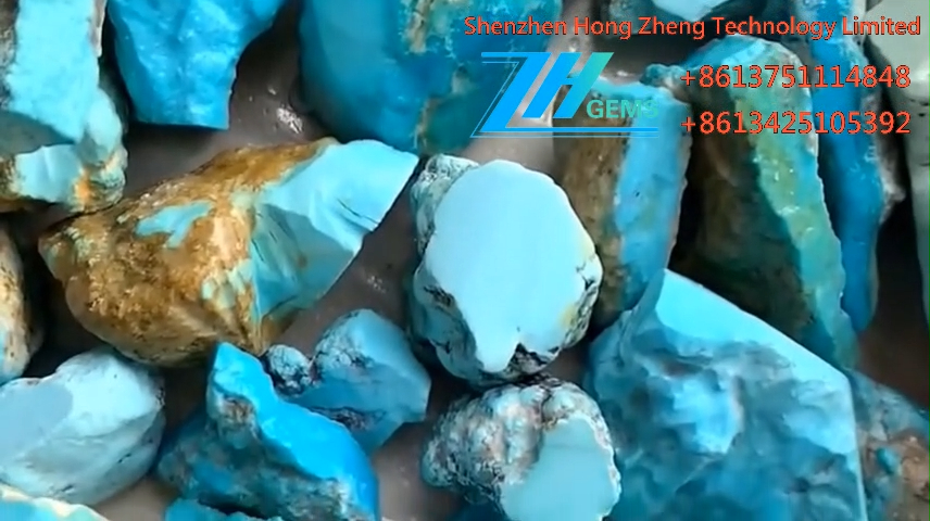 100% Natural Rough Turquoise Material 9