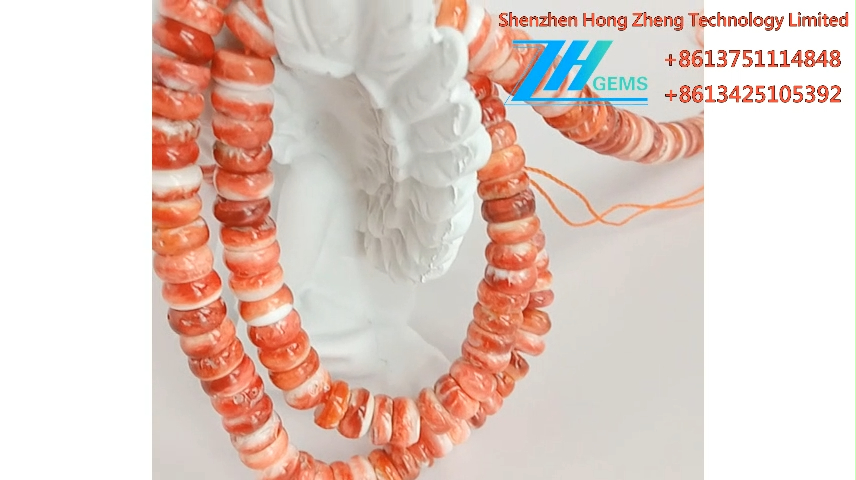 ஸ்பைனி சிப்பி ரோண்டெல்லே இயற்கை ரத்தின மணிகள் உண்மையானவை 8