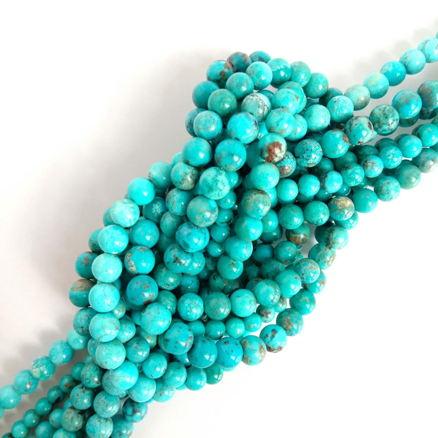 અમેરિકન પીરોજ માળા વાસ્તવિક ઘરેણાં કિંમતી પથ્થરો પીરોજ 18