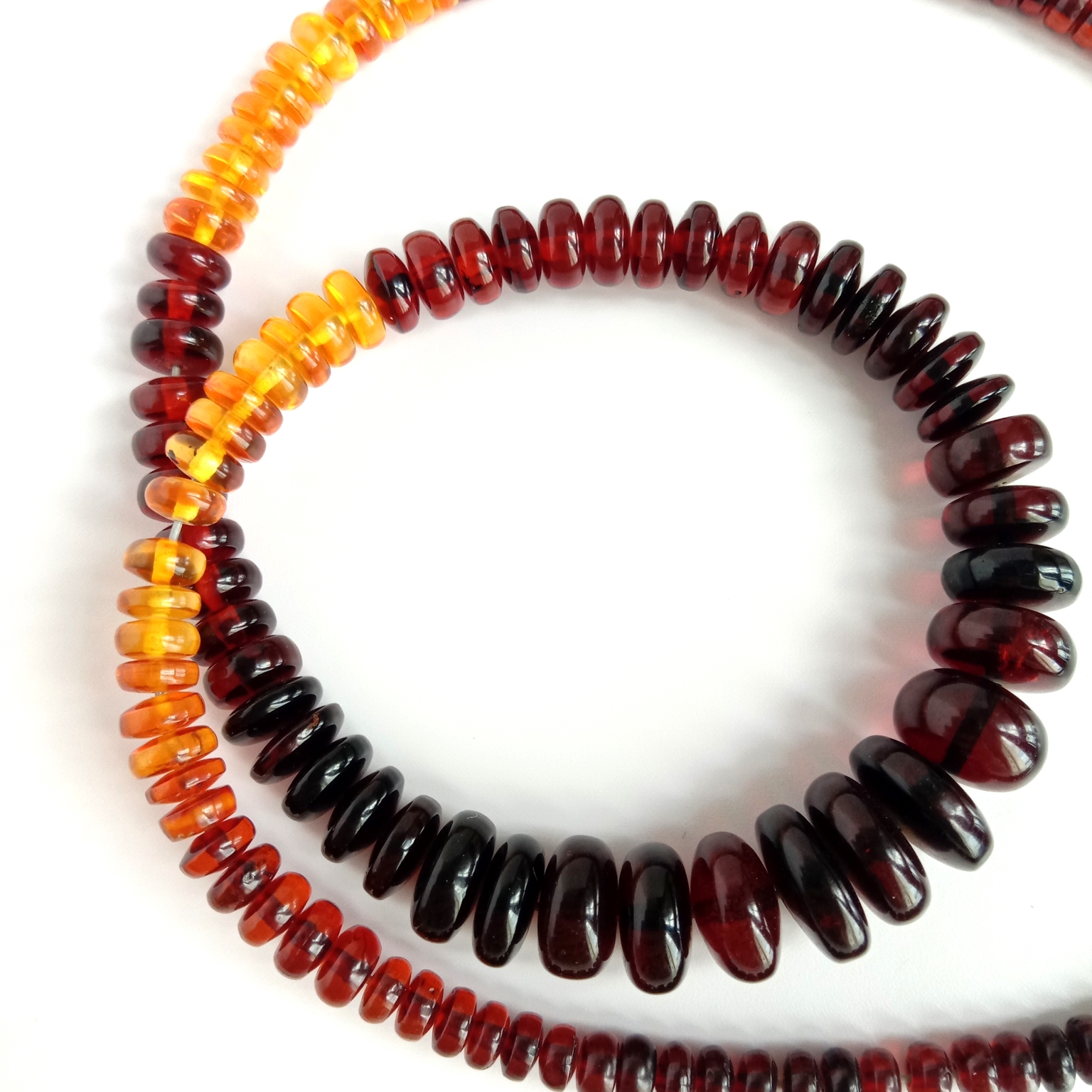 Ogrlica od prirodnog jantara Gemstone Necklace ručno rađeni dragi kamen jantara 14