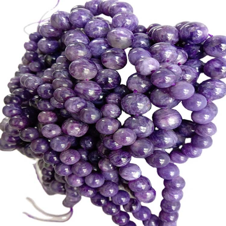 ارغواني چارویټ لوز مرۍ درجې 3A ګردي شکل 6mm 8mm 10mm 1