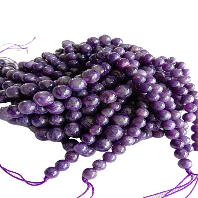 ارغواني چارویټ لوز مرۍ درجې 3A ګردي شکل 6mm 8mm 10mm 3