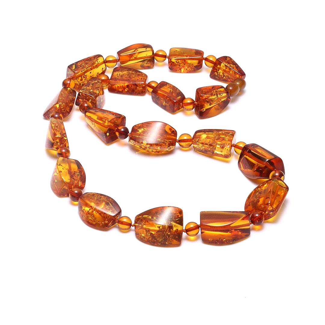 Gemstone òmar Necklace seudaireachd òmar seud-muineil fìor clach-ghràin 14