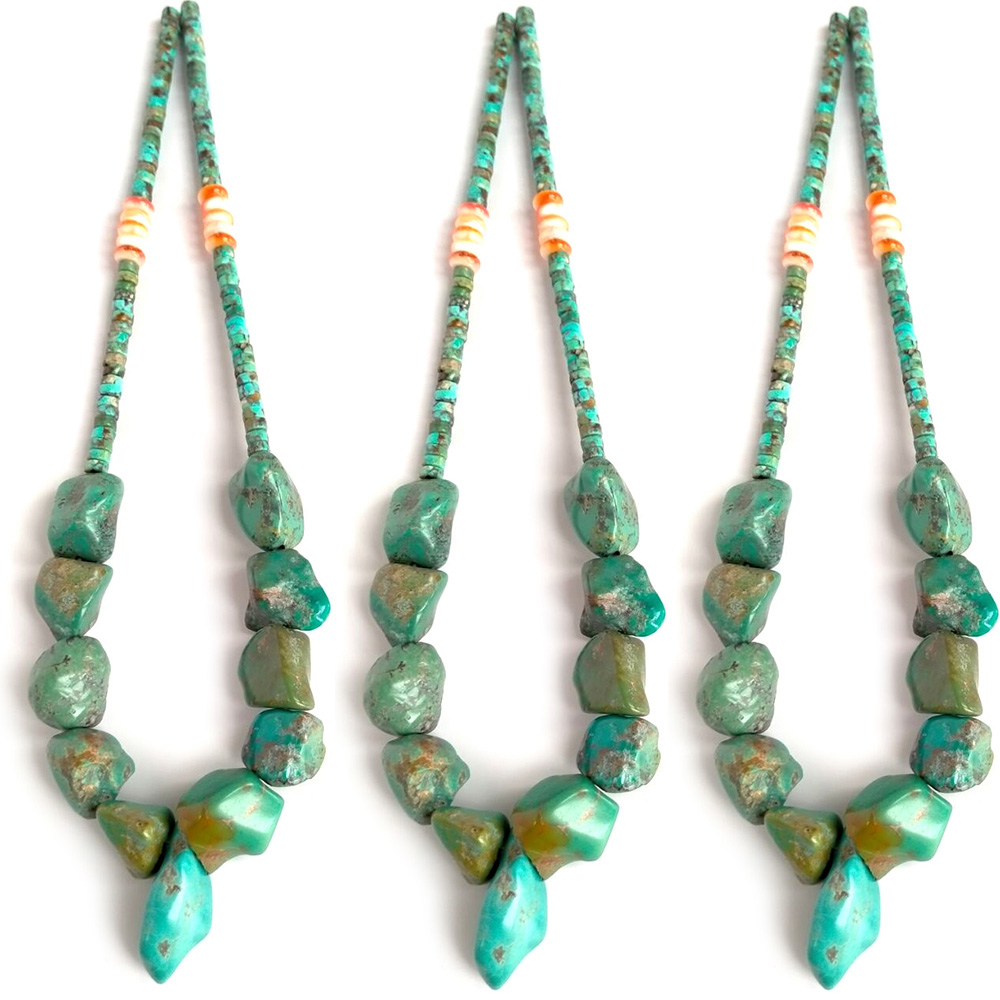 Vintage kapa Antique Turquoise Nugget Spiny sefaha 15