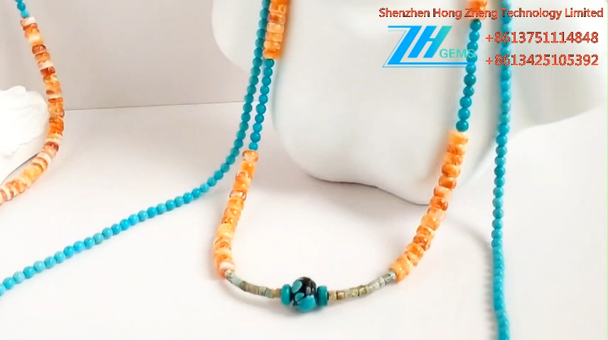 Turquoise ẹgba Spiny Oyster Ẹgba Western Cowgirl Southwestern ẹgba 1