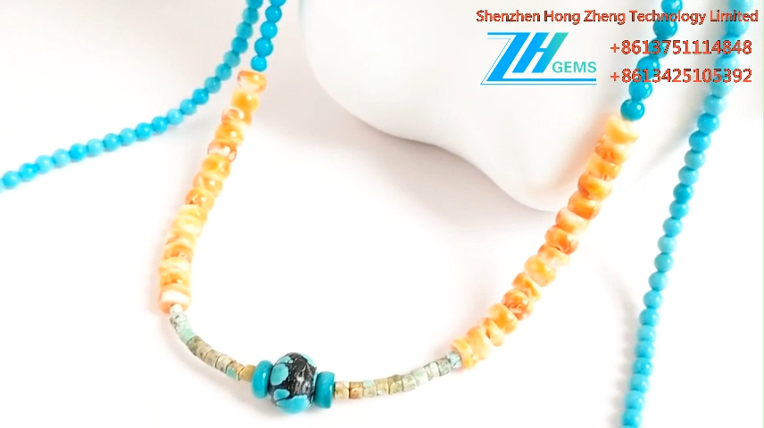 Turquoise ẹgba Spiny Oyster Ẹgba Western Cowgirl Southwestern ẹgba 4