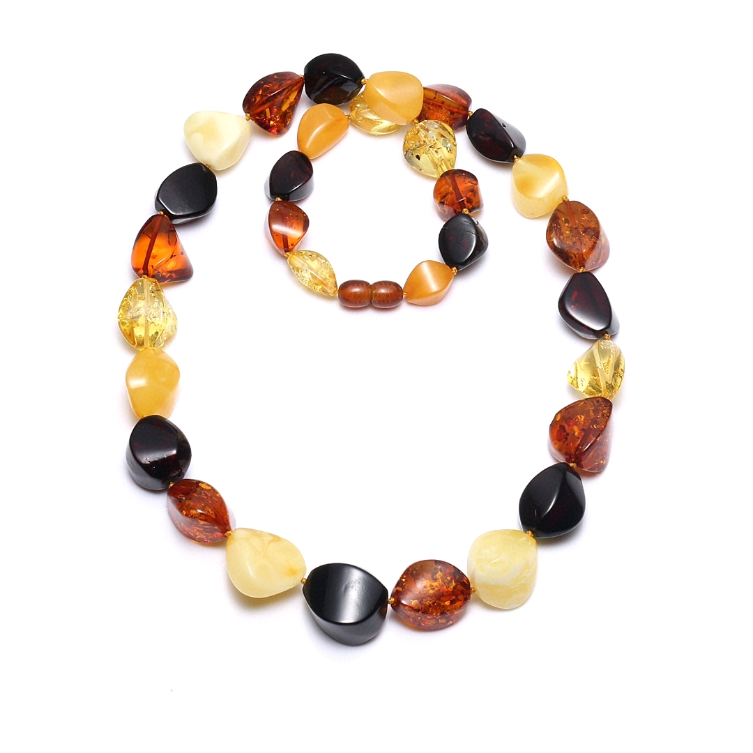 Natural Gemstone Irregular shape beads Amber Necklace Amber gemstone 14