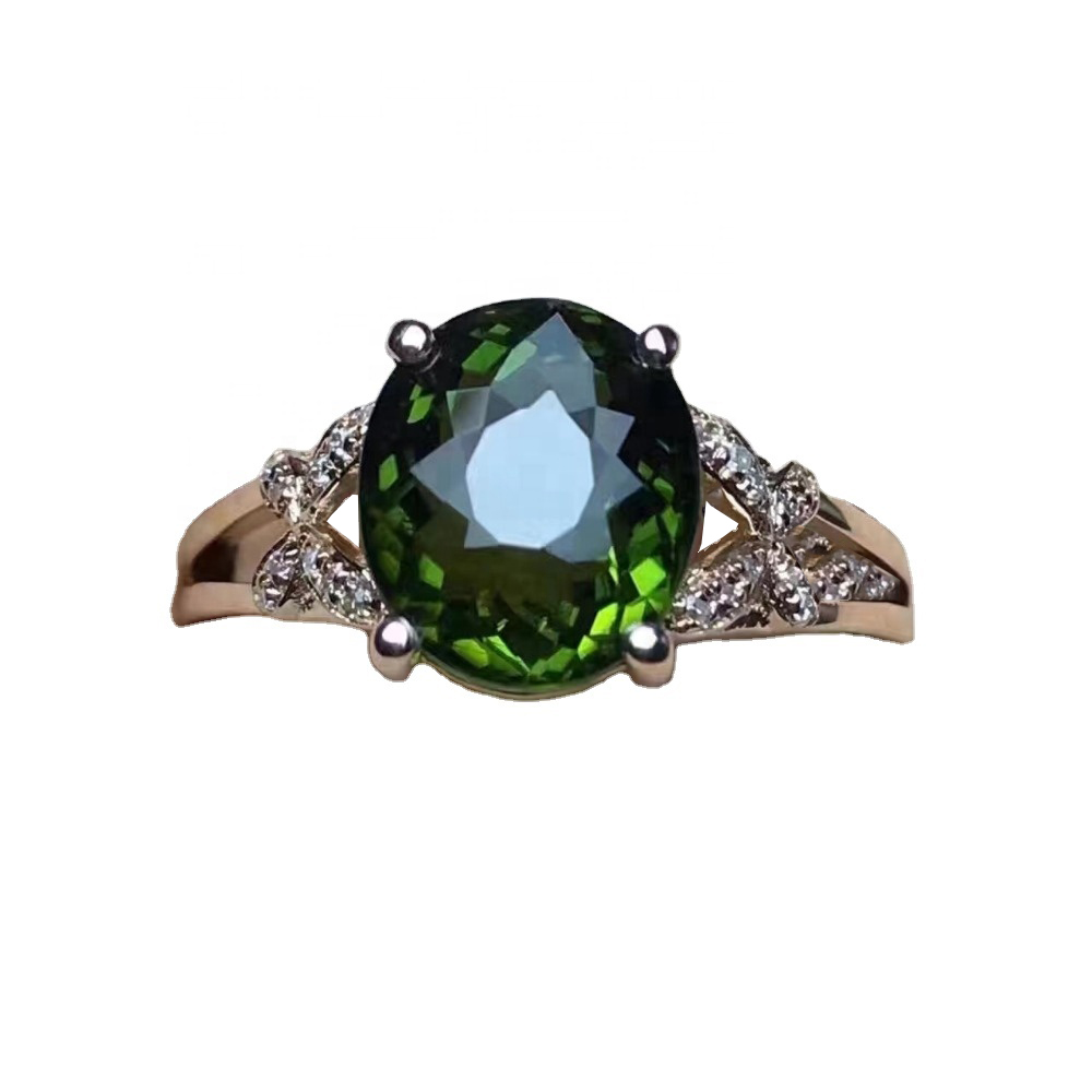 anelli d'oru tondi verdi 18k facenu all'ingrosso 1