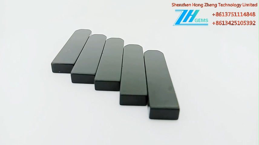 Faila Faanatura Black Agate Slab Beads Raw Onyx Gemstone 8