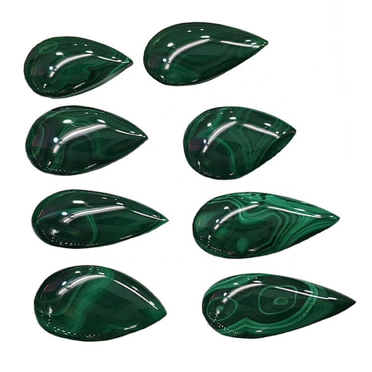 Bella Pietra Preziosa Malachite Naturale Cabochon Wholesale Lot Pietra Piatto per Gioielli 1