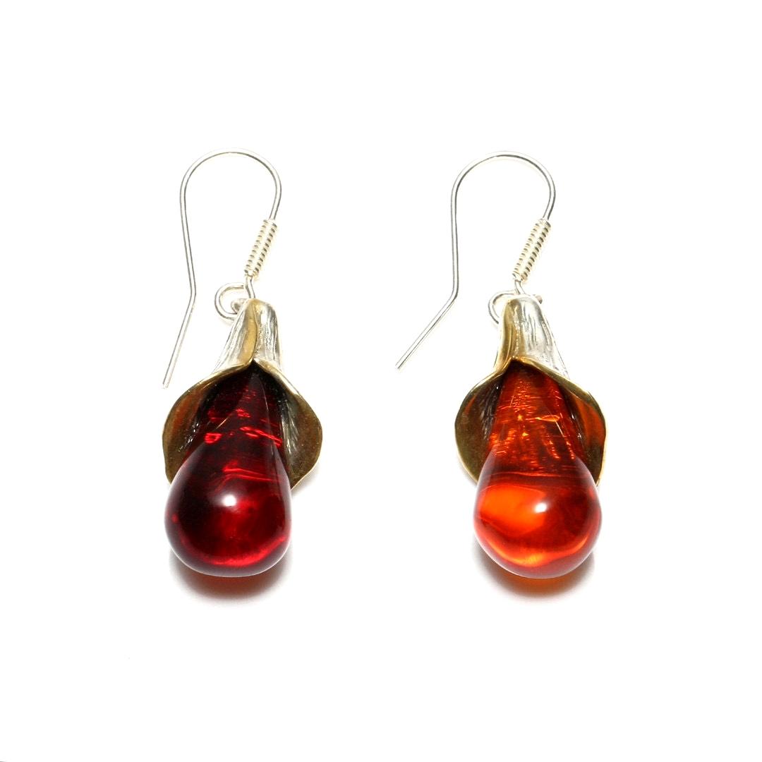 Pohaku pōhaku amber Earring maoli pōhaku makamae amber Jewelry 14