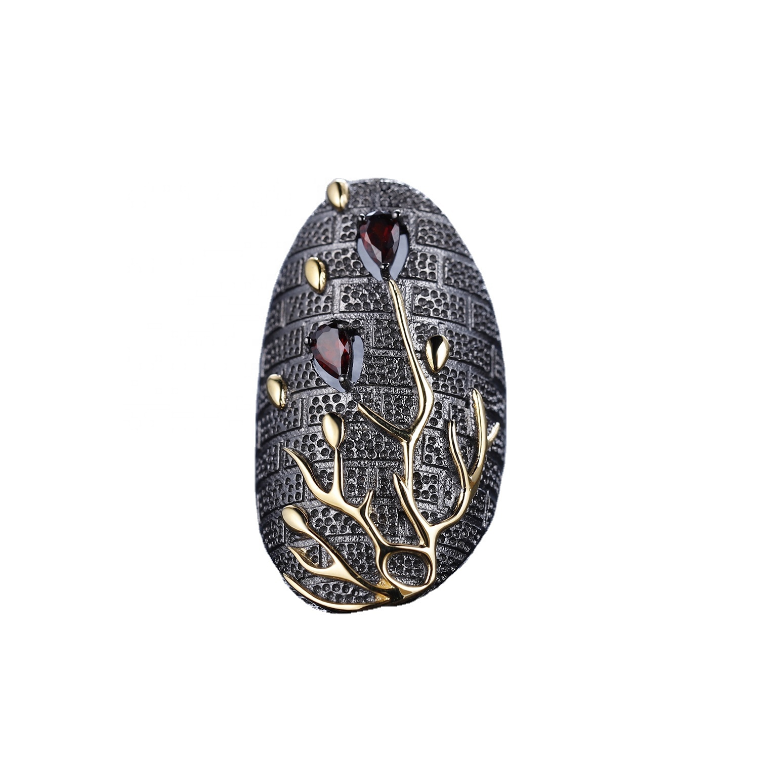 Ruby Ring Solid Silver 925 2