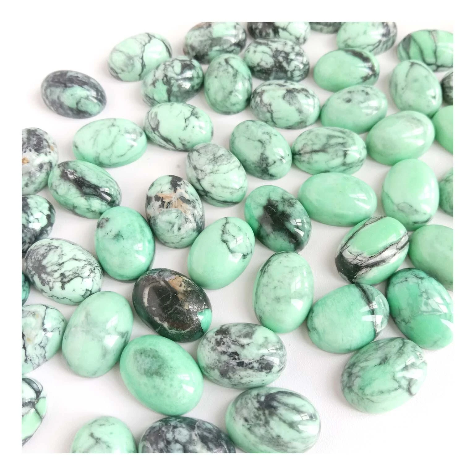 Turquoise Cabochon Natural blue Turquoise oval americanturquoise Precious Stones 1