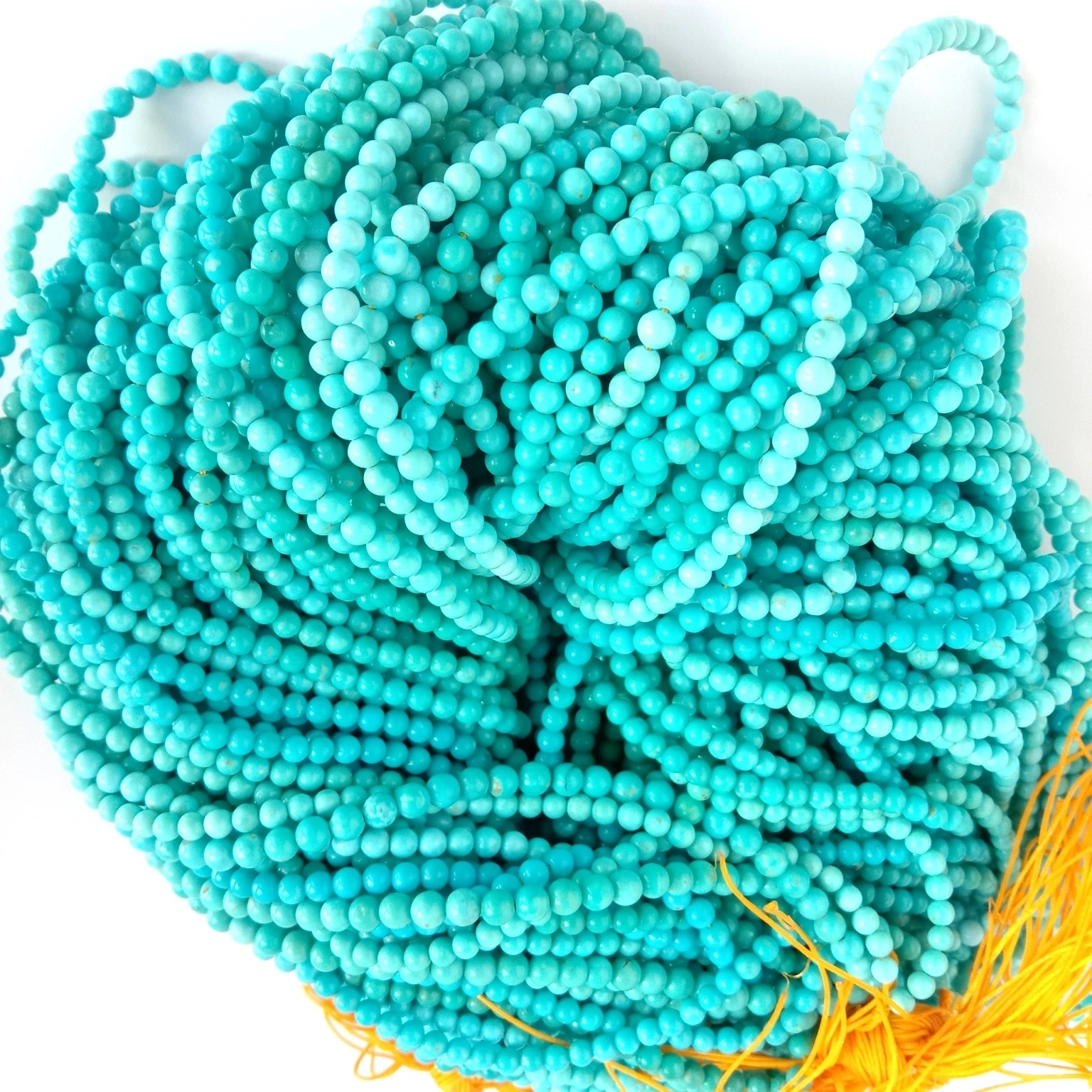 Natural turquoise beads Precious Gemstones blueturquoise beads handmadejewelry making 1