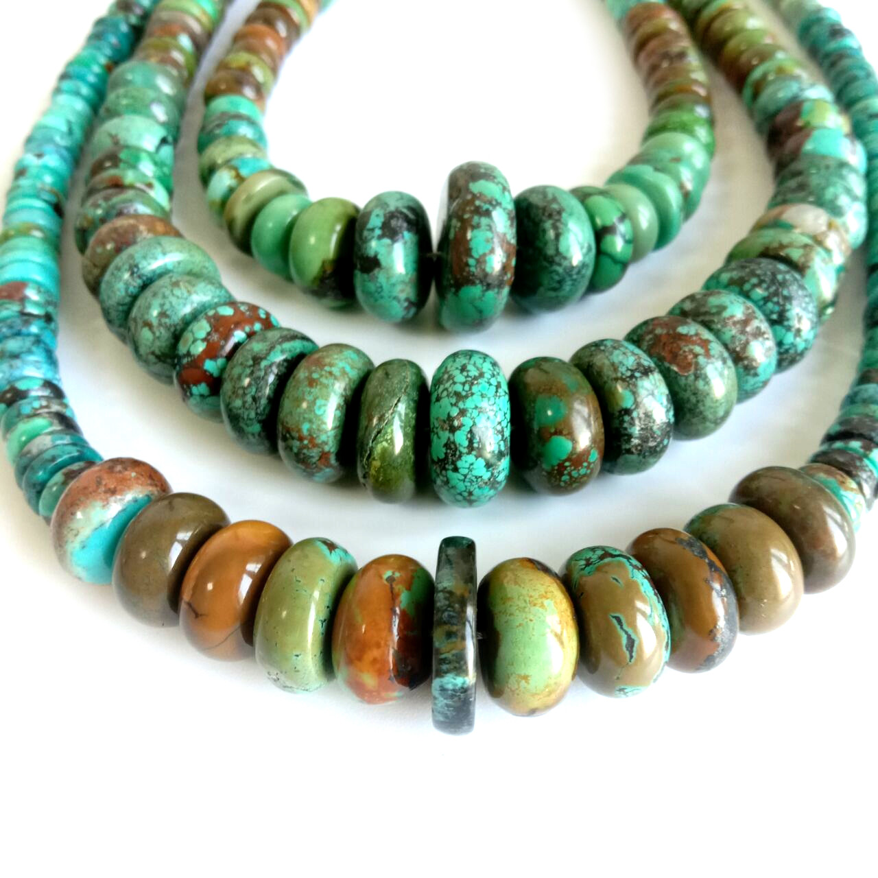 Spider Web Turquoise with 925 Sterling Silver 16 Inch Necklace1 16