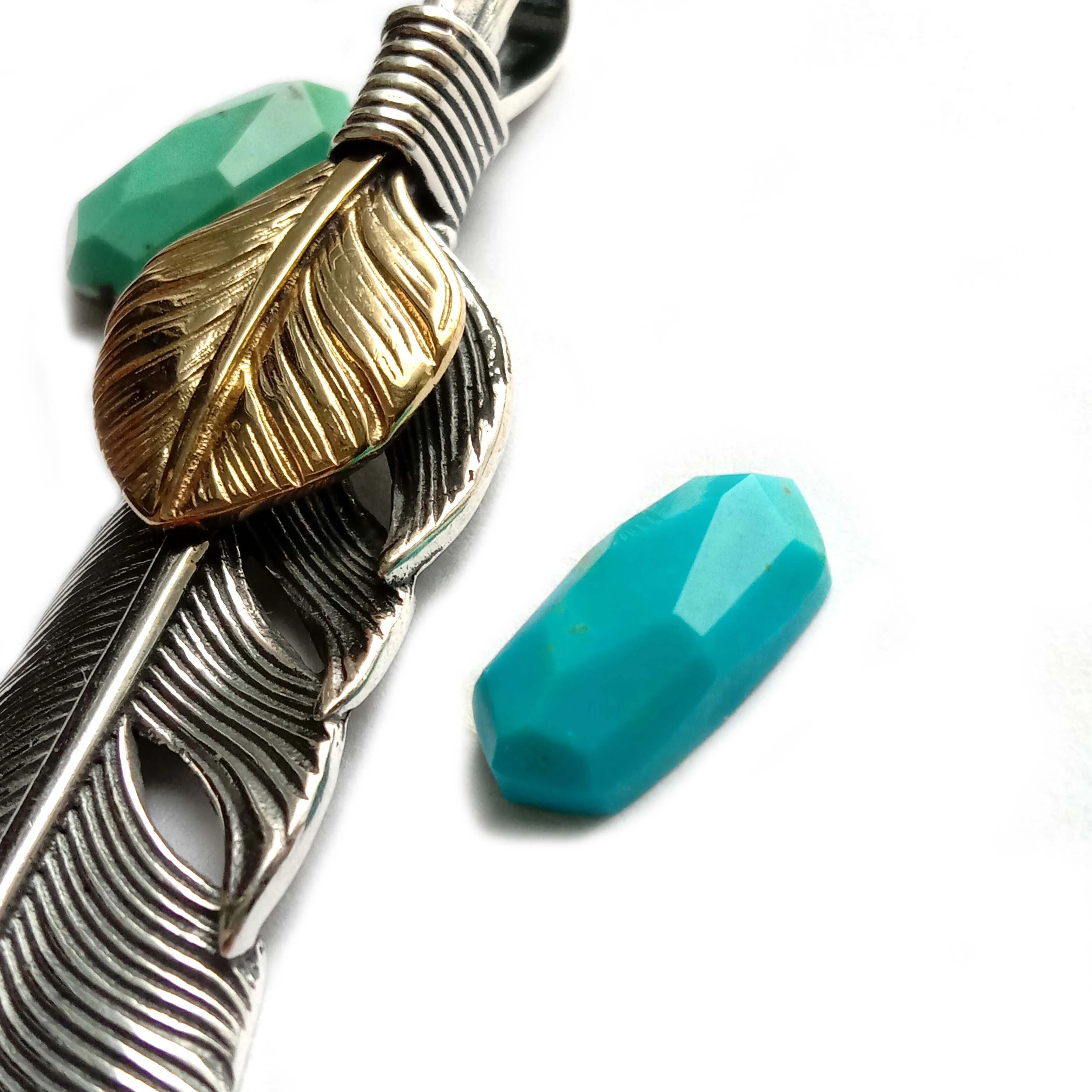 Natural Turquoise Faceted Gemstones Slice Stone Cut Cabochons 1
