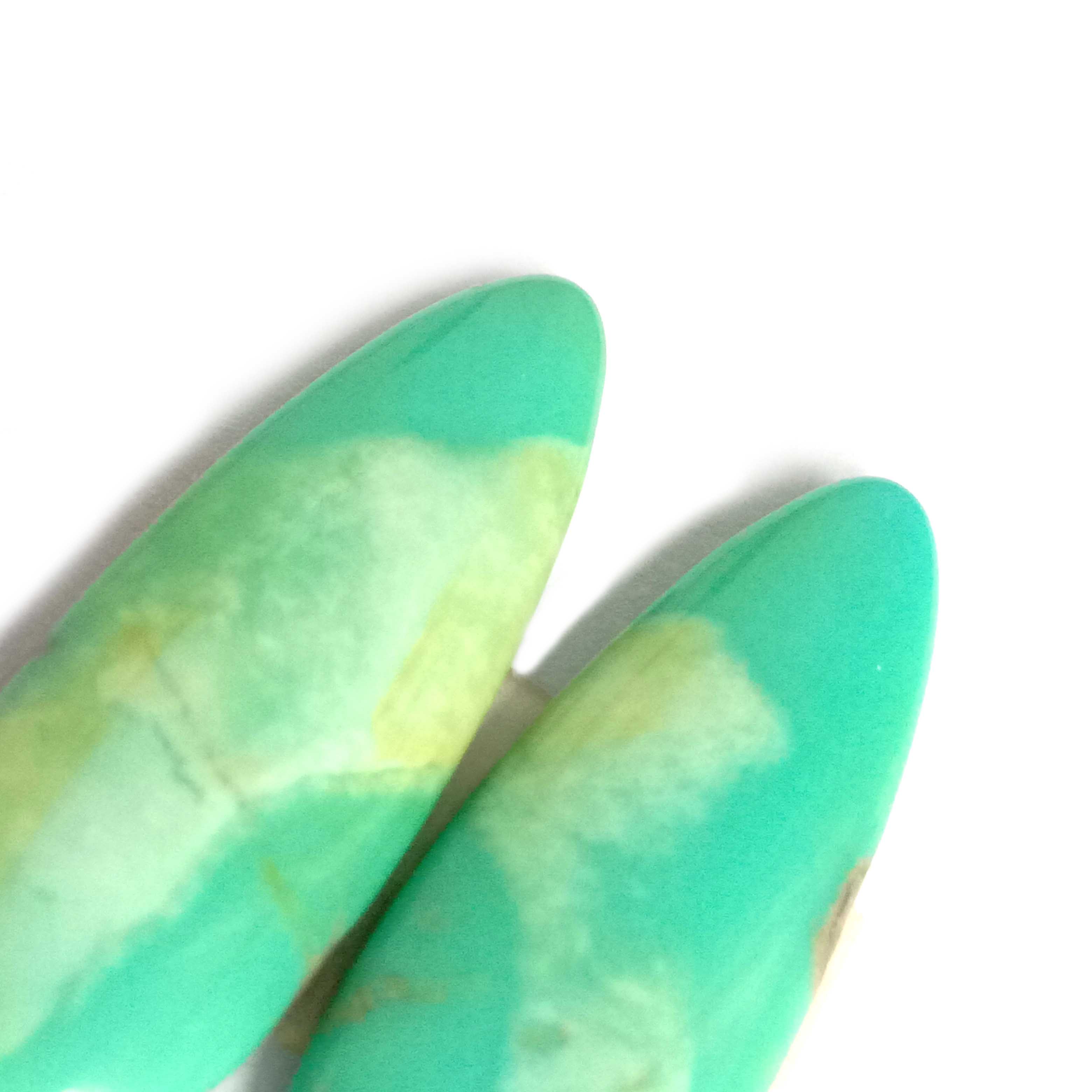 Turkesa 10x29mm udare harribitxi kabutxoa turkesa berdea bitxiak egiteko 15