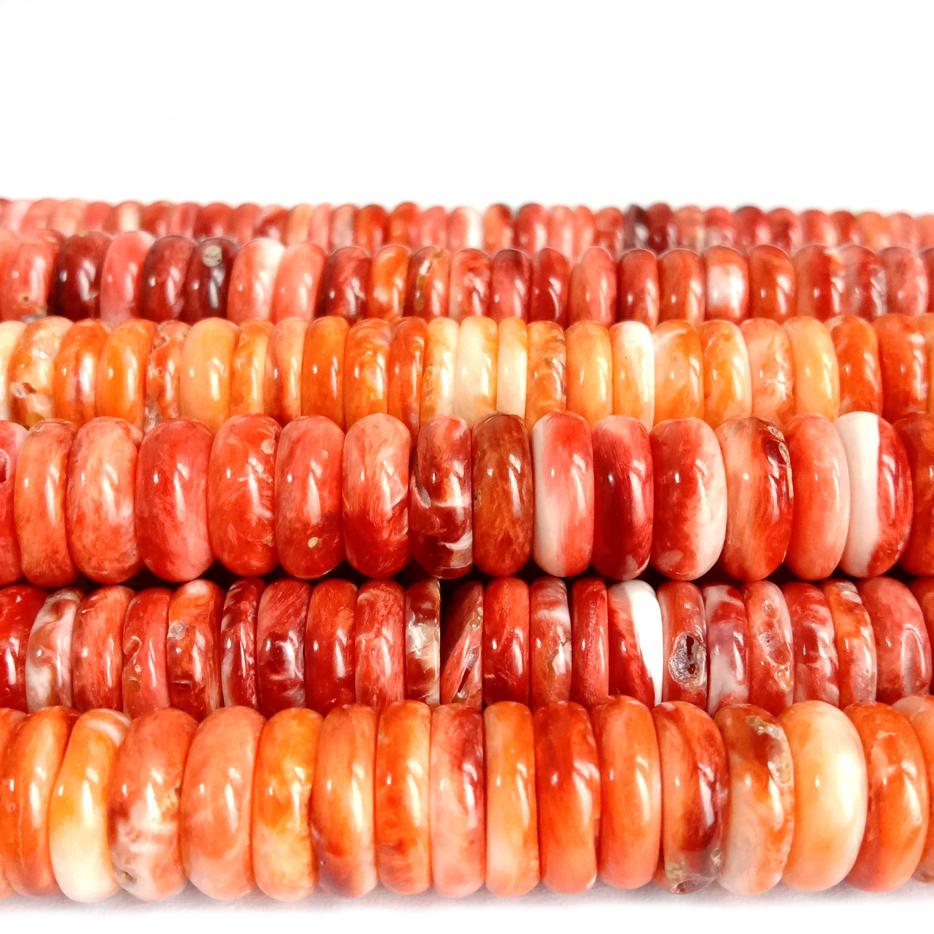 AAA prirodna bodljikava perla školjke kamenice 10 mm Okrugli oblik prirodno narančasta 16 inča 14