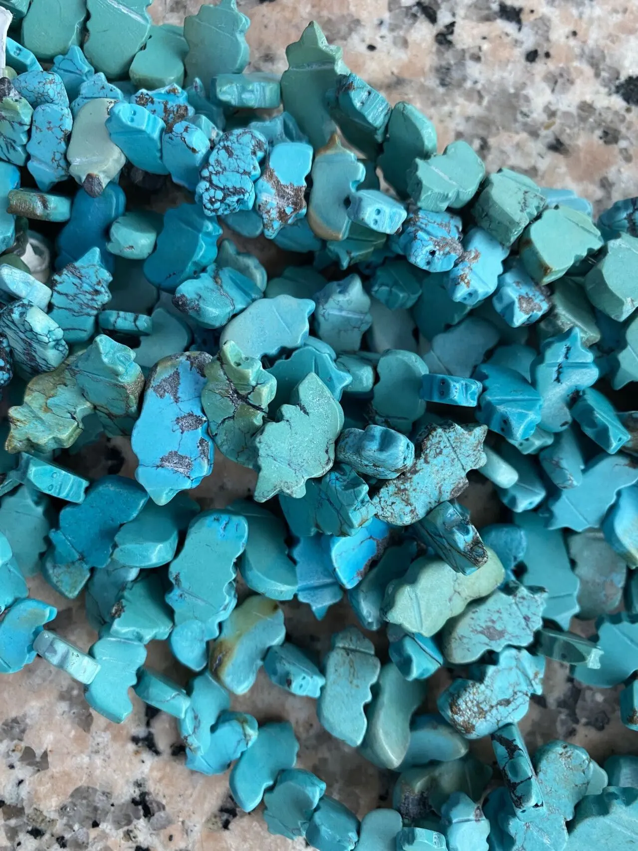 Blue Turquoise Natural Animal Beads for Jewelry Making Wholesale 1
