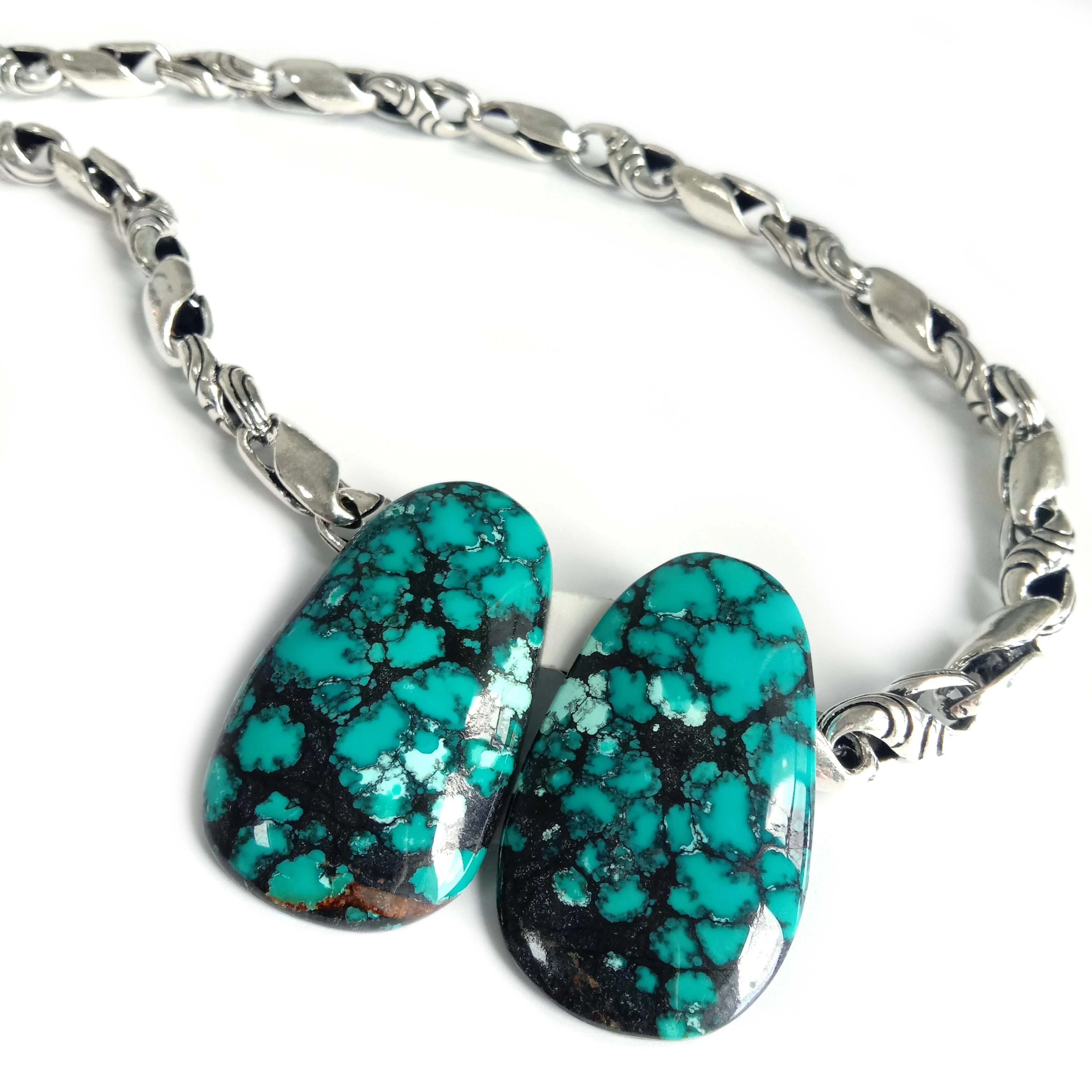Top Grade Natural Turquoise Pair Loose Natural Gemstone Earring 1