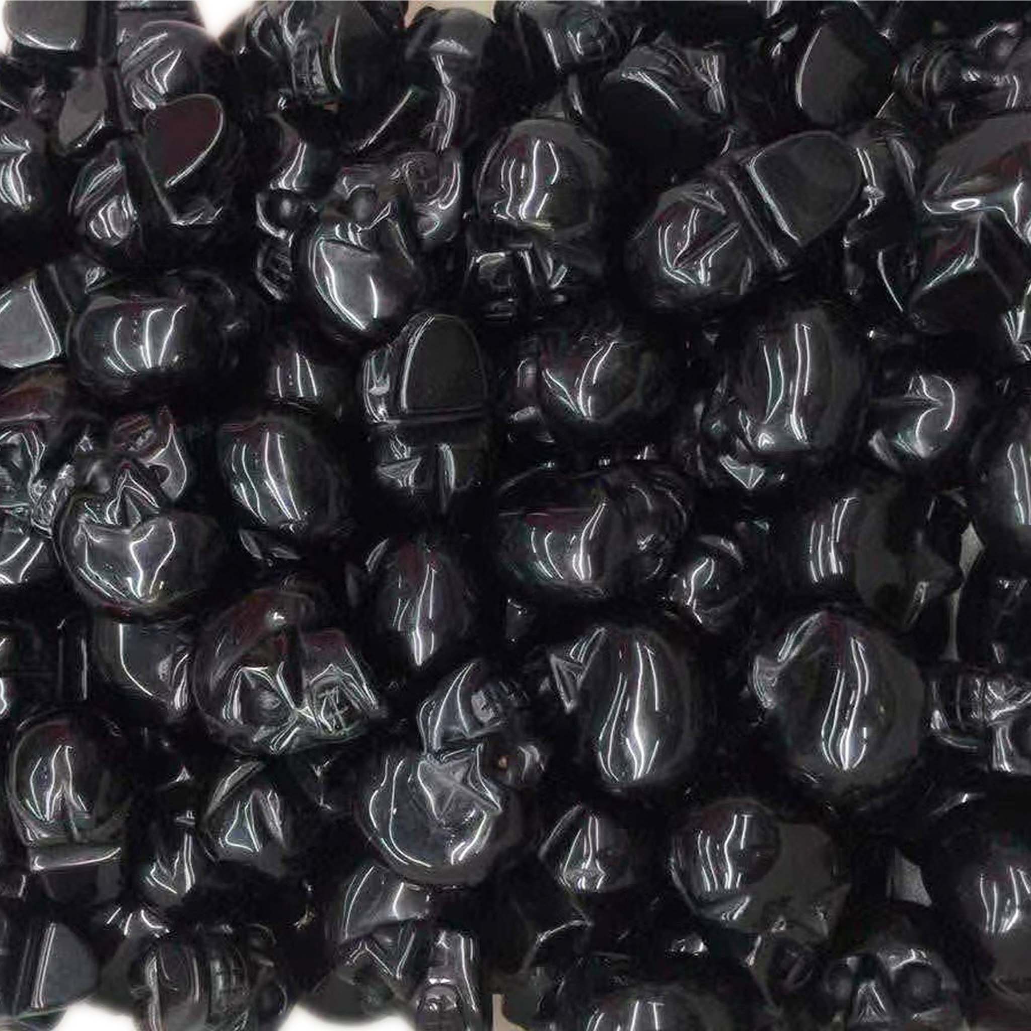 Piedra preciosa hecha a mano Piedra preciosa Ágata tallada natural ágata negra tallada 14