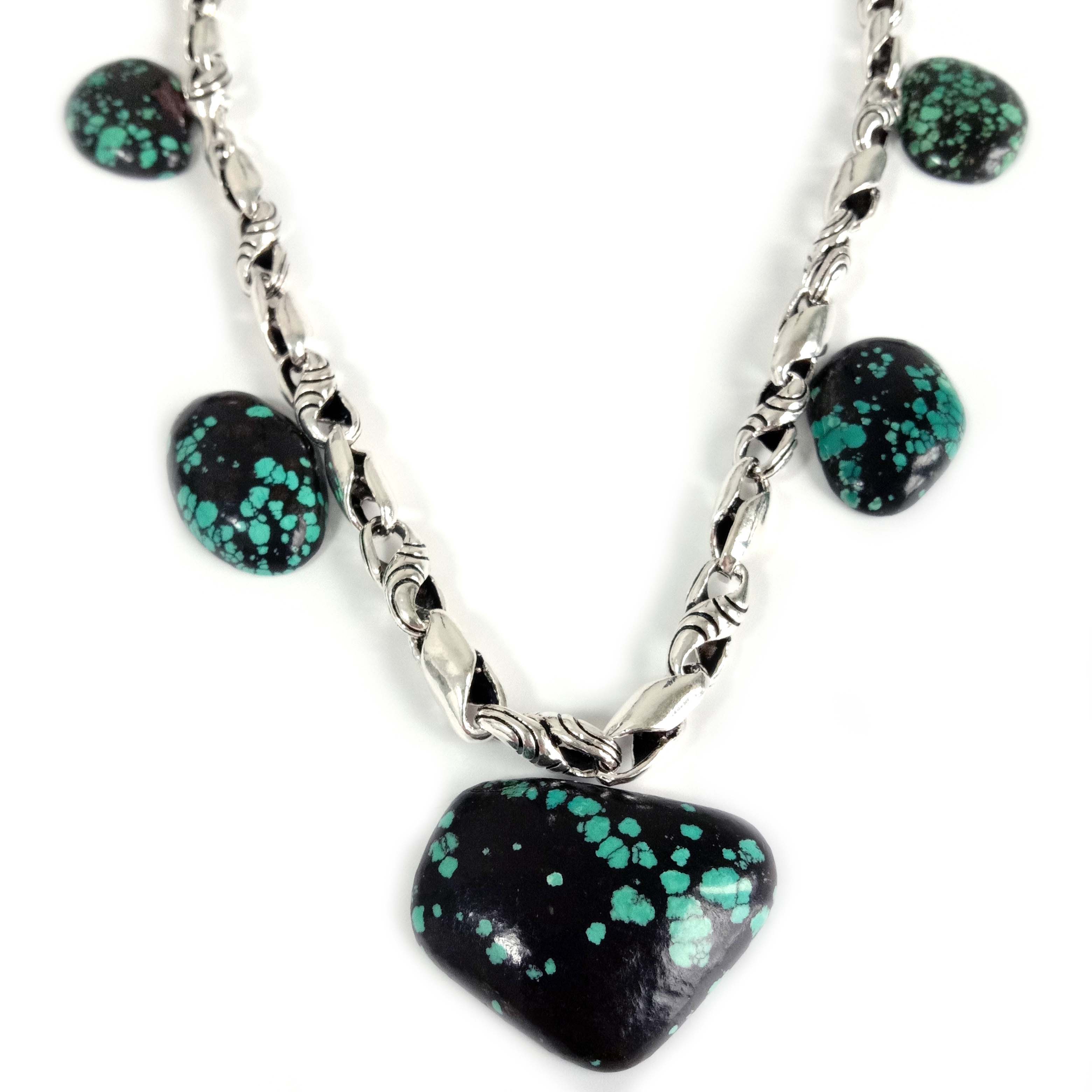 보석 만들기를 위한 자연적인 혼합 모양 청록색 카보숑 4