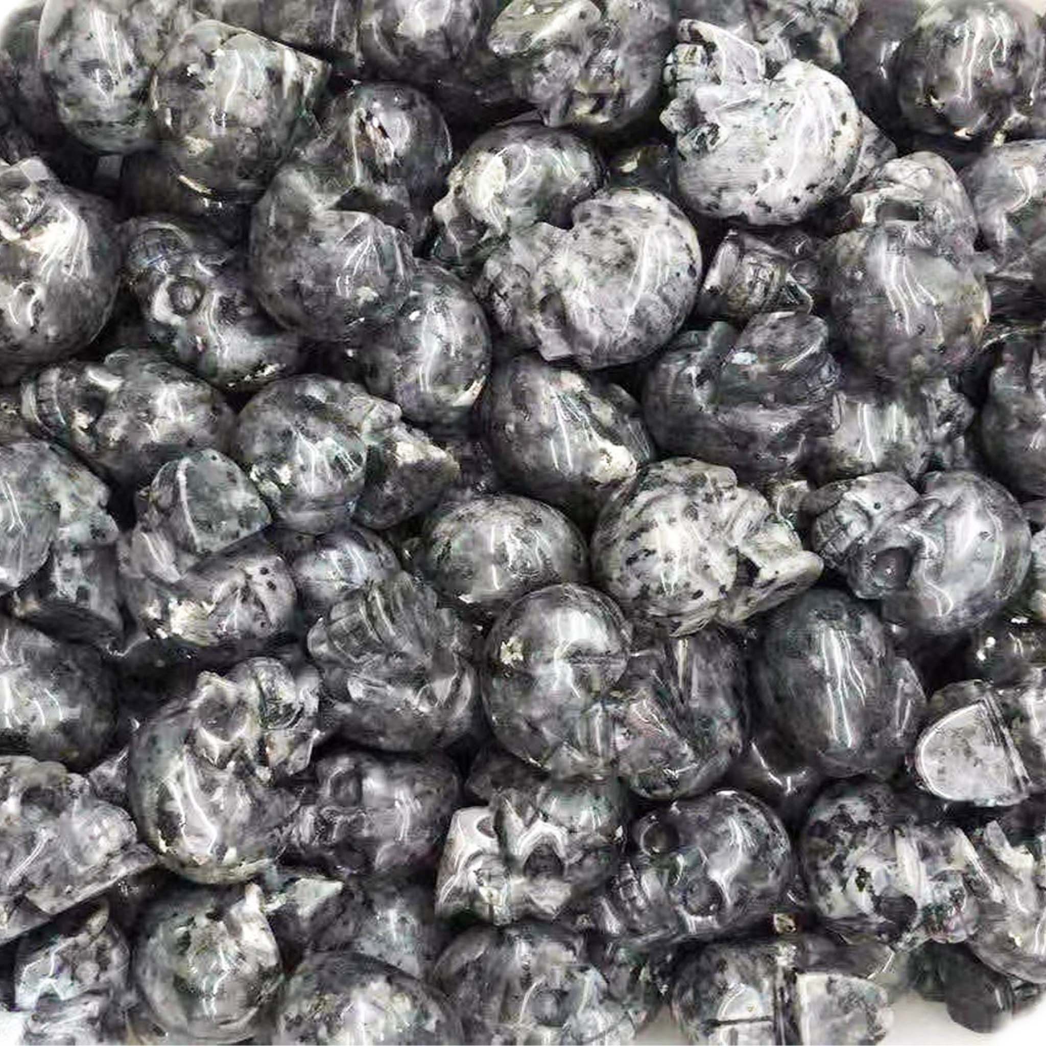 Ágata tallada en blanco y negro Color Piedra preciosa Tallada natural Tamaño 10-30 mm 14