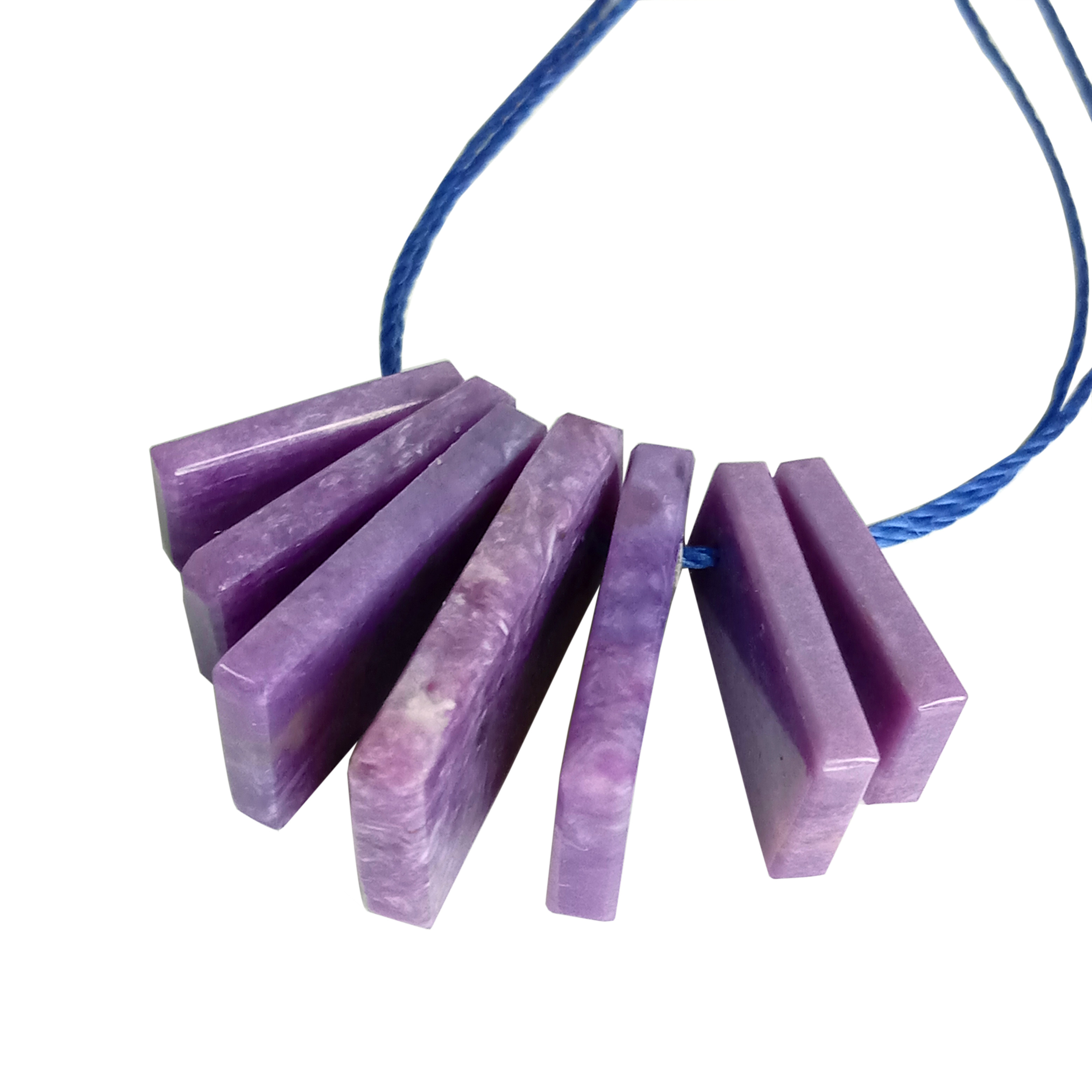 Natural charoite gemstone rectangle flatback cabochon 14