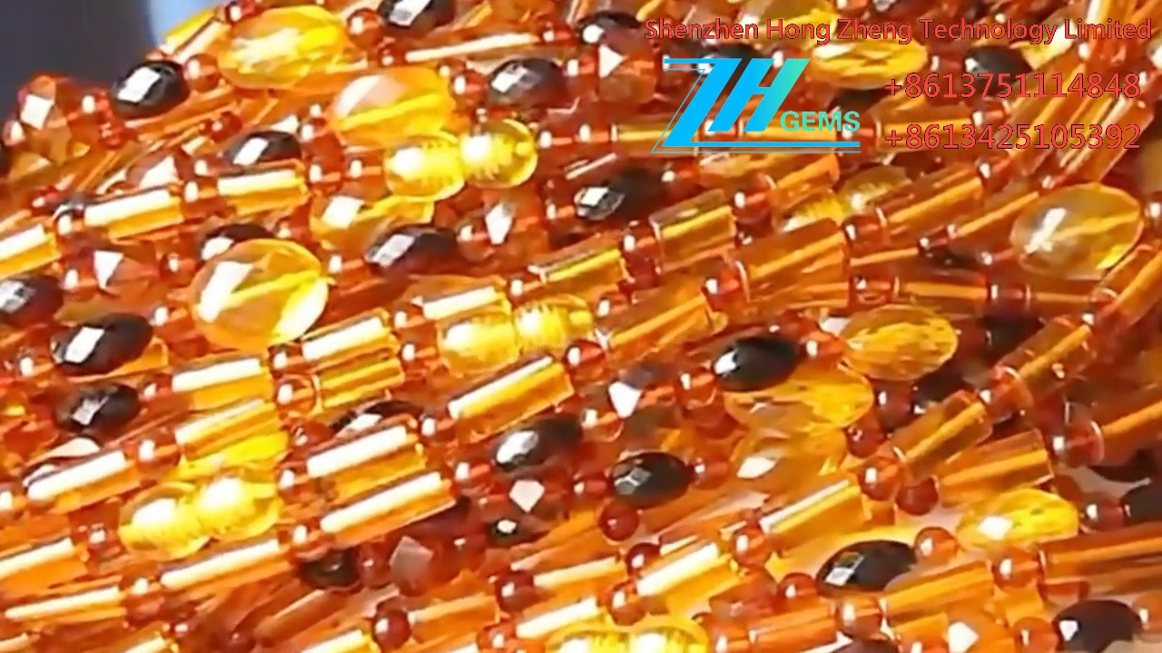 ژور لیپیس لازولی لوز بیډز درجې ډالۍ شخصي امبر او کرسټال هار 8