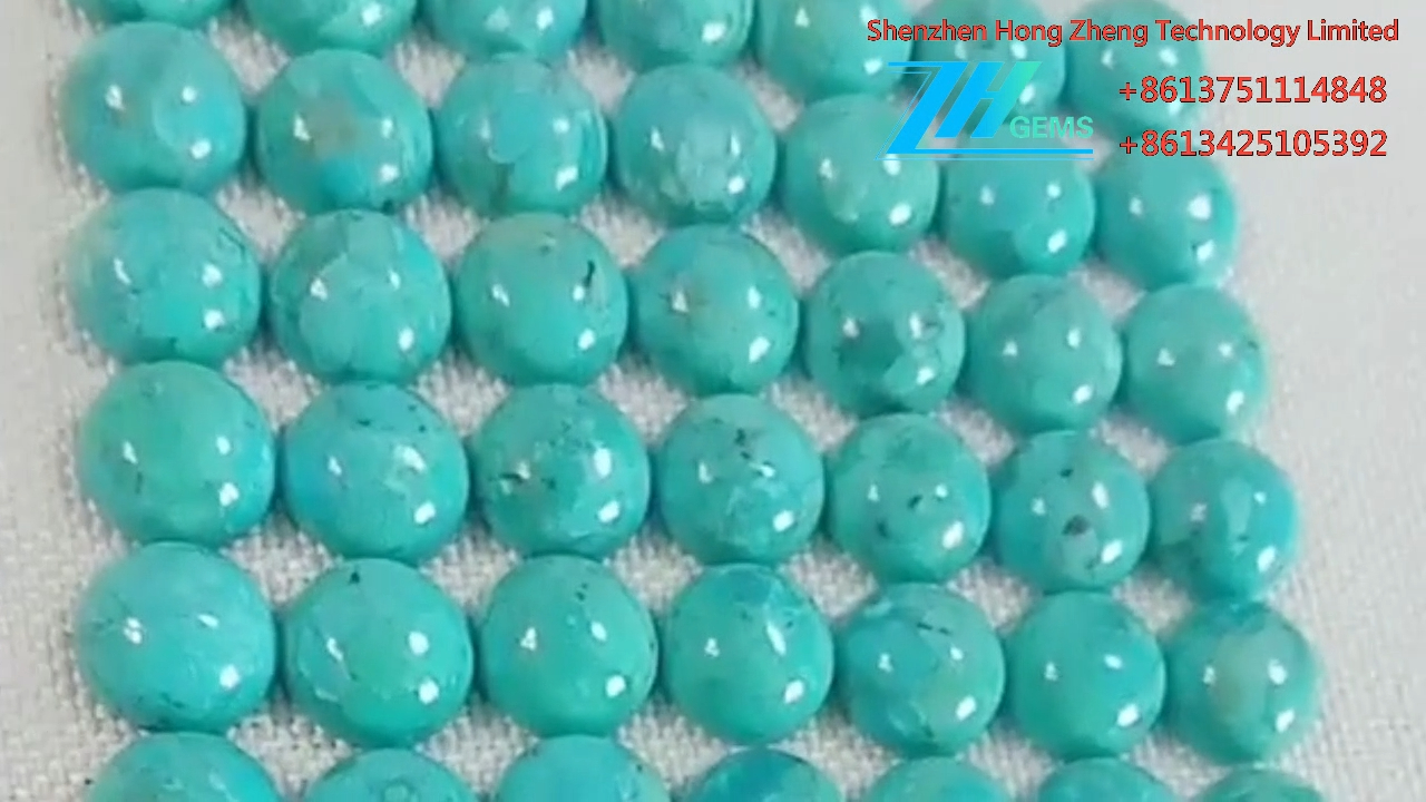 gwirioneddol Turquoise rownd cabochon cabochon 8mm cabochon naturiol turquoise 9