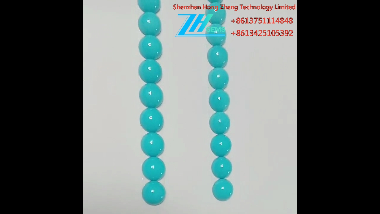 Kabati ya Turquoise ya milimita 10 ya Urembo ya Kulala ya Turquoise 9