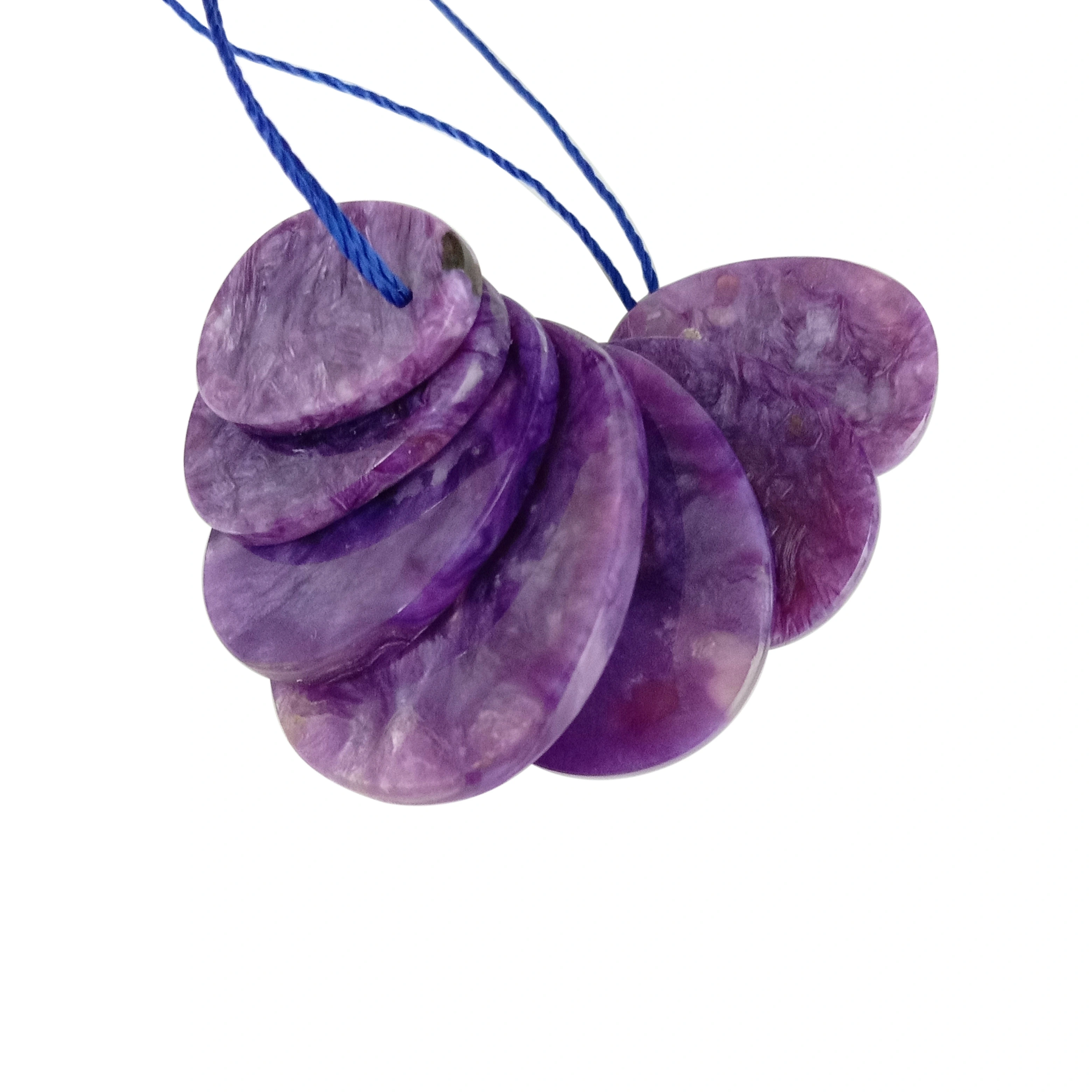 Asili Charoite Cabochon Mkono Kipolishi Ubora Kirusi Charoite 1