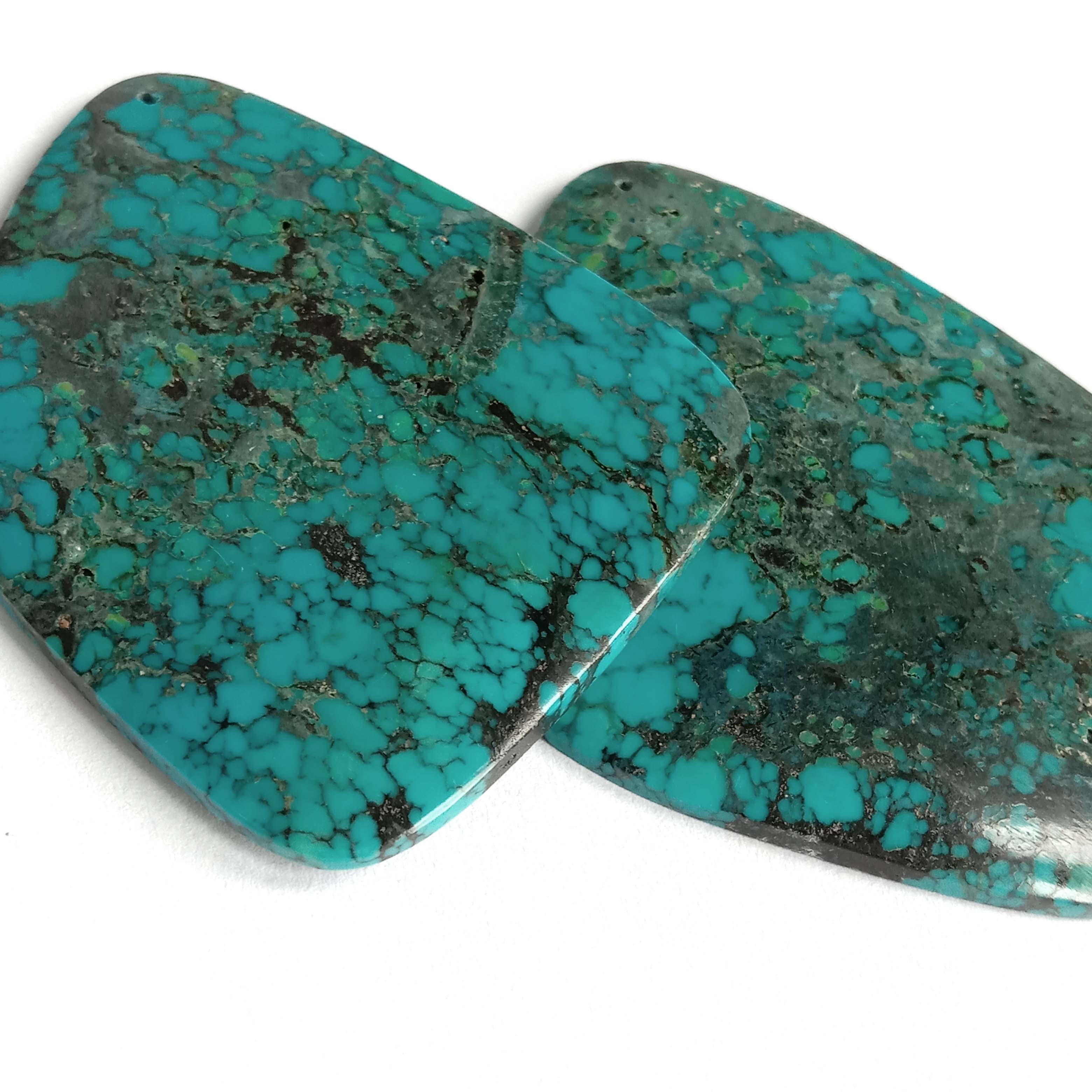 Cabochon Large Natural Turquoise Stones 59x48x3mm 15