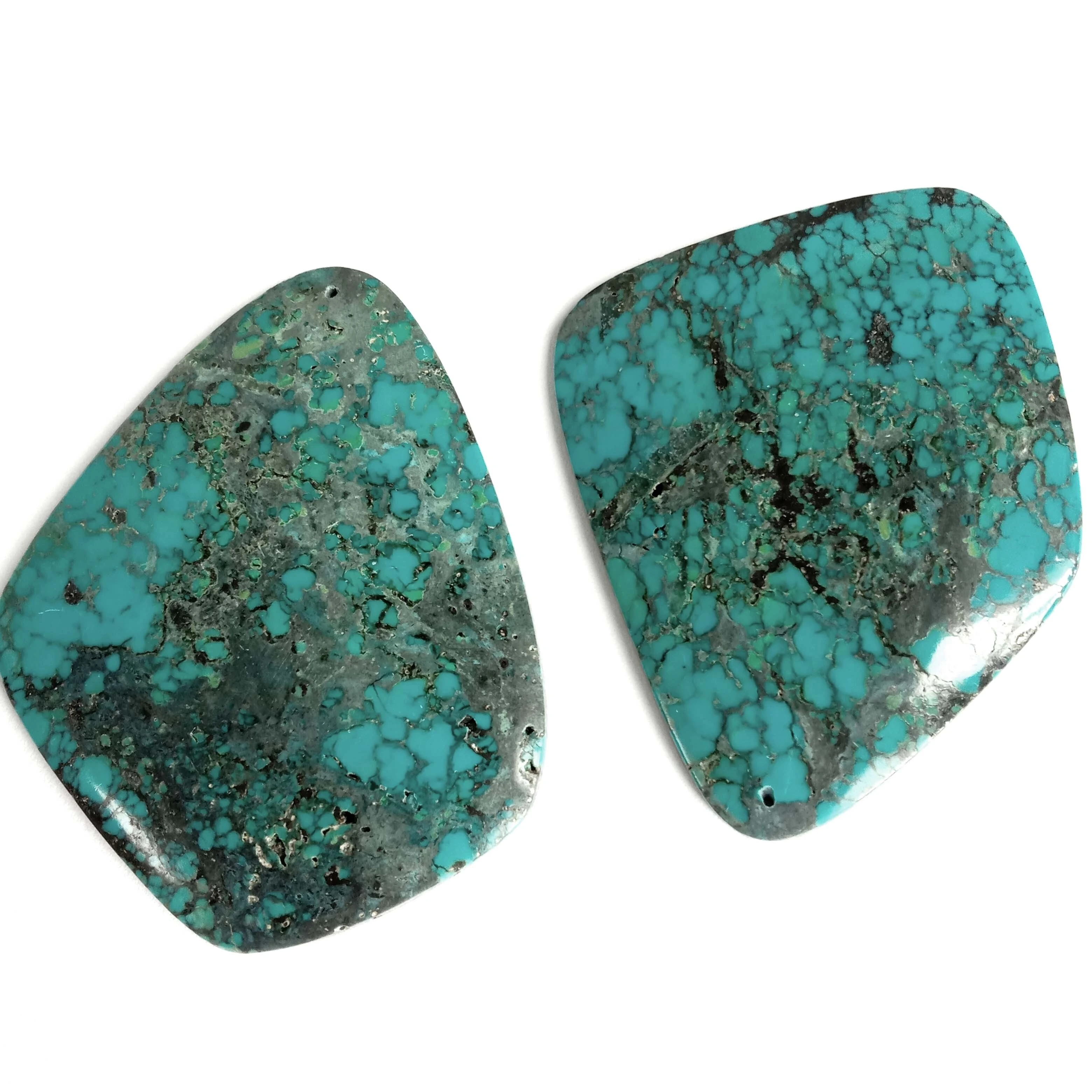 Cabochon Large Natural Turquoise Stones 59x48x3mm 1