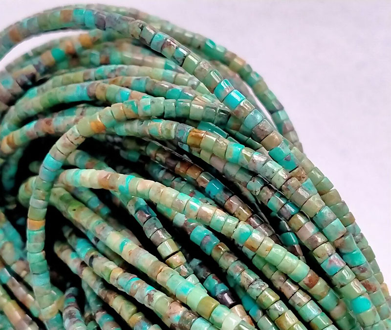 AAA 100% सर्व नैसर्गिक नीलमणी हेशी रोंडेल आकार अस्सल नैसर्गिक बहुरंगी नीलमणी रत्न 16 इंच स्ट्रँड 19