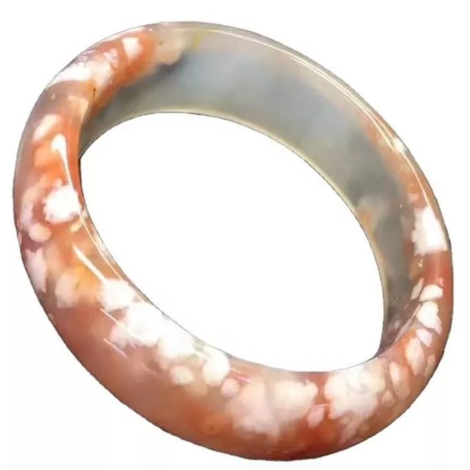 Bizhuteri 100% natyral me agat me lule qershie Shëruese 2